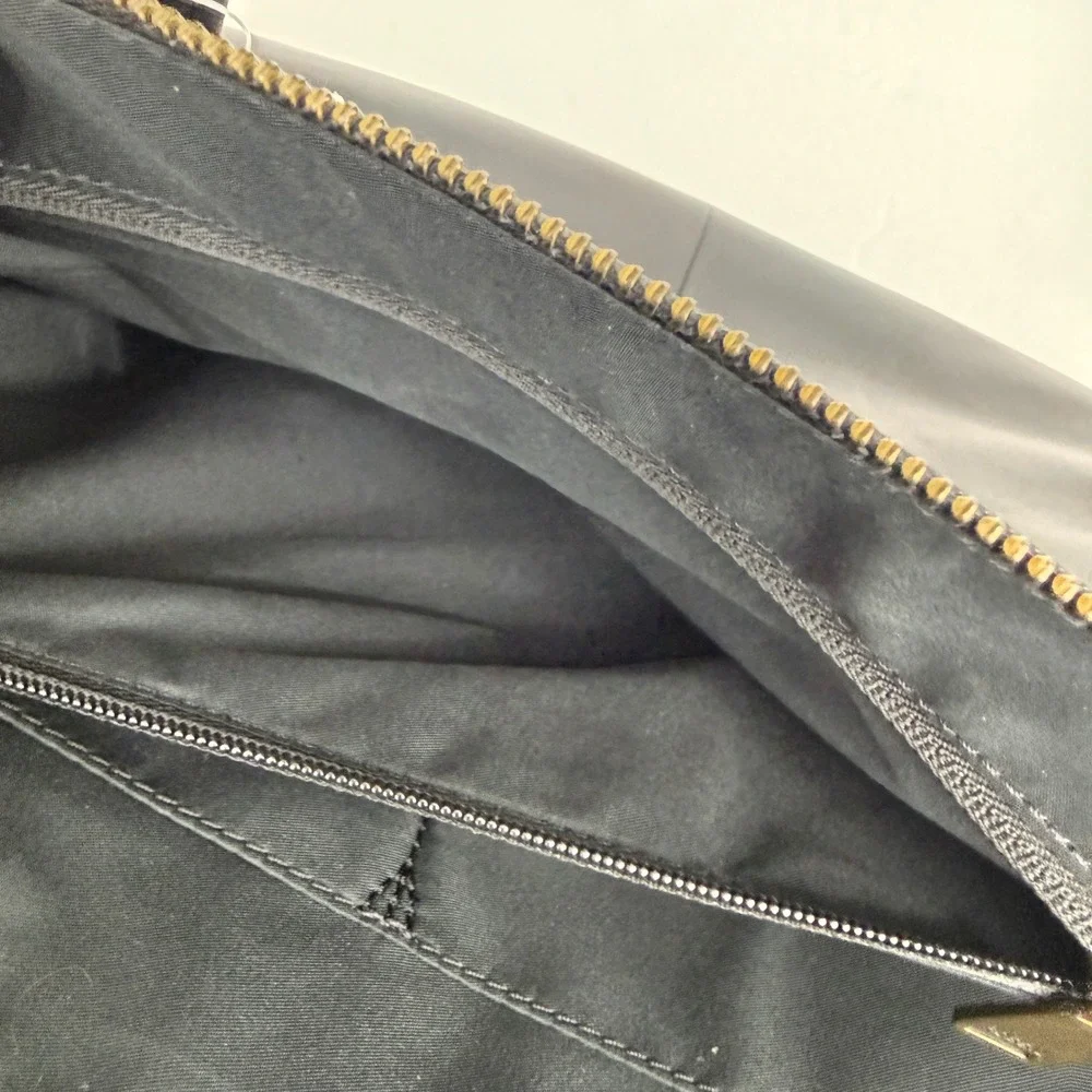 Fossil Haskell Workbag Black Leather Laptop Crossbody Tote Career Business - Picture 4 of 15